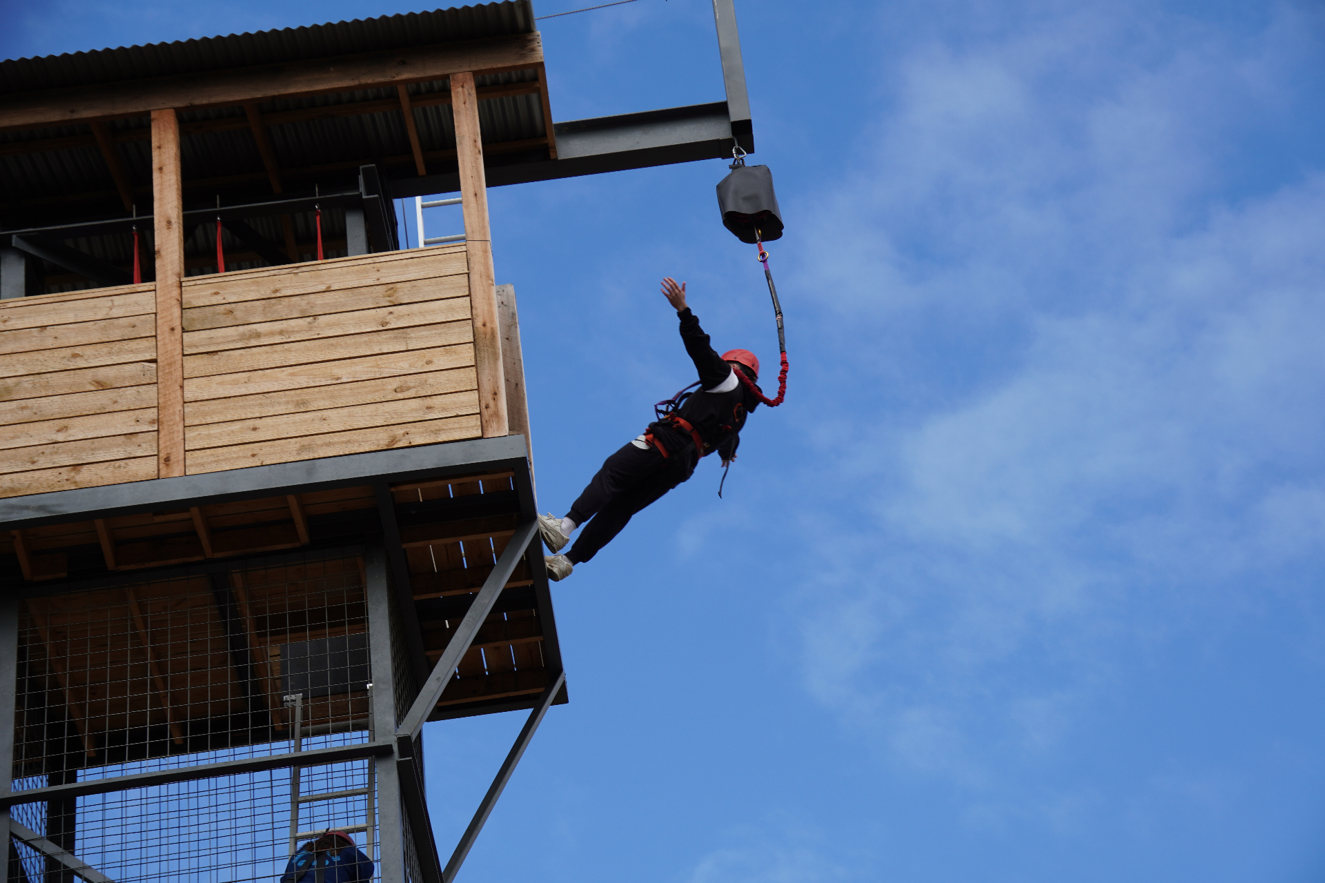 Jump Free activity at The Summit adventure camp in Gippsland, Victoria