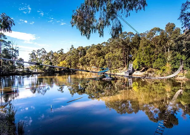 The Lake venue space at The Summit adventure camp in Gippsland, Victoria