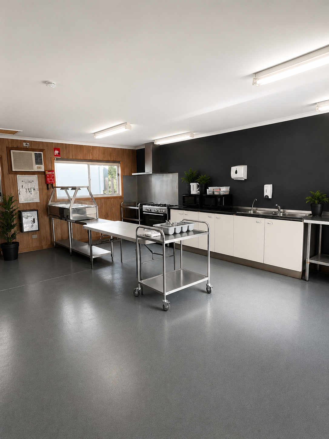 Recreation Room Kitchen venue space at The Summit adventure camp in Gippsland, Victoria
