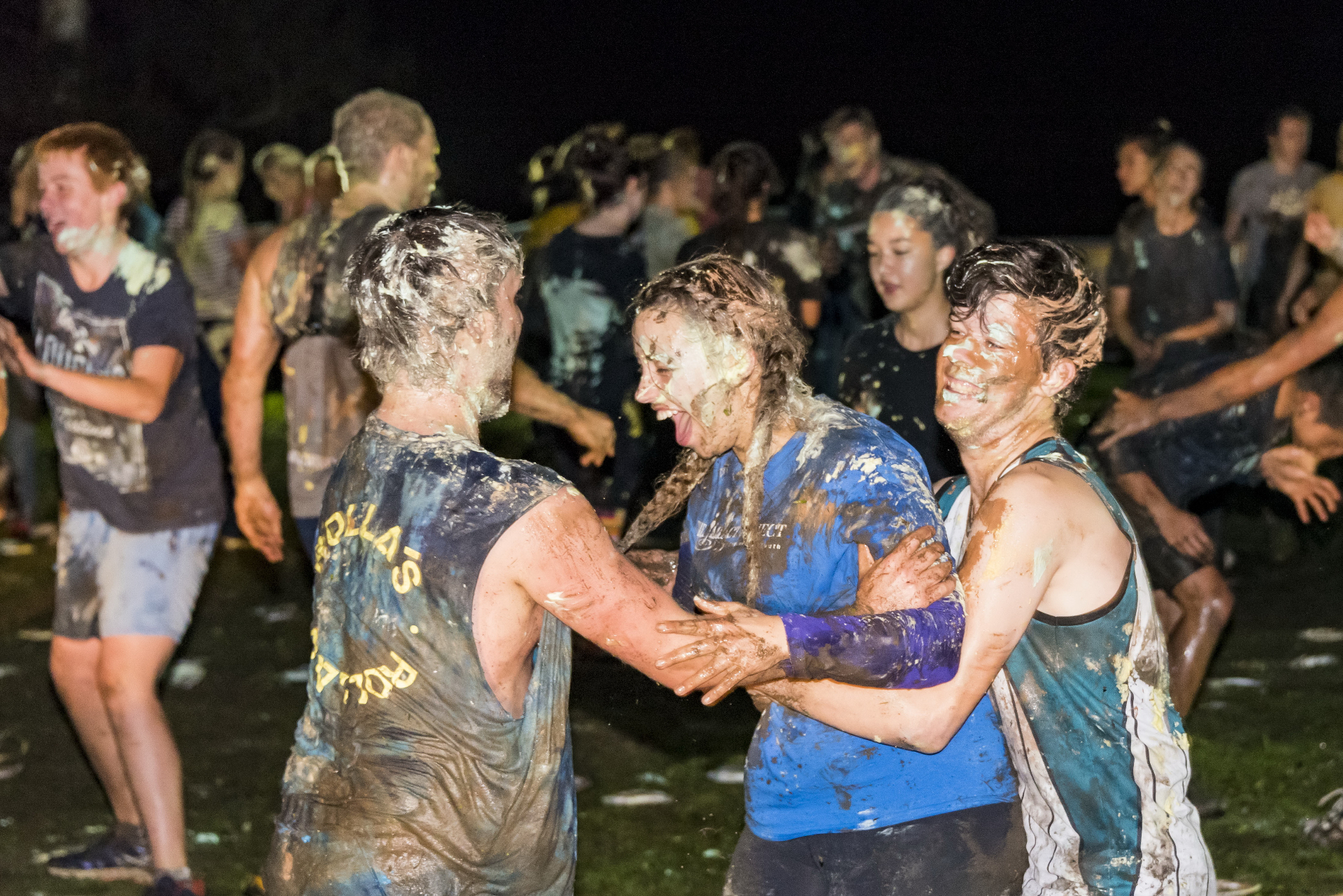 Choco Mousse Fight activity at The Summit adventure camp in Gippsland, Victoria
