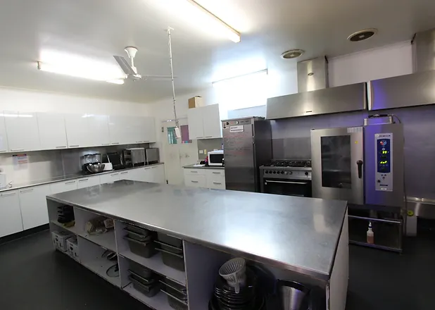 Commercial Kitchen venue space at The Summit adventure camp in Gippsland, Victoria