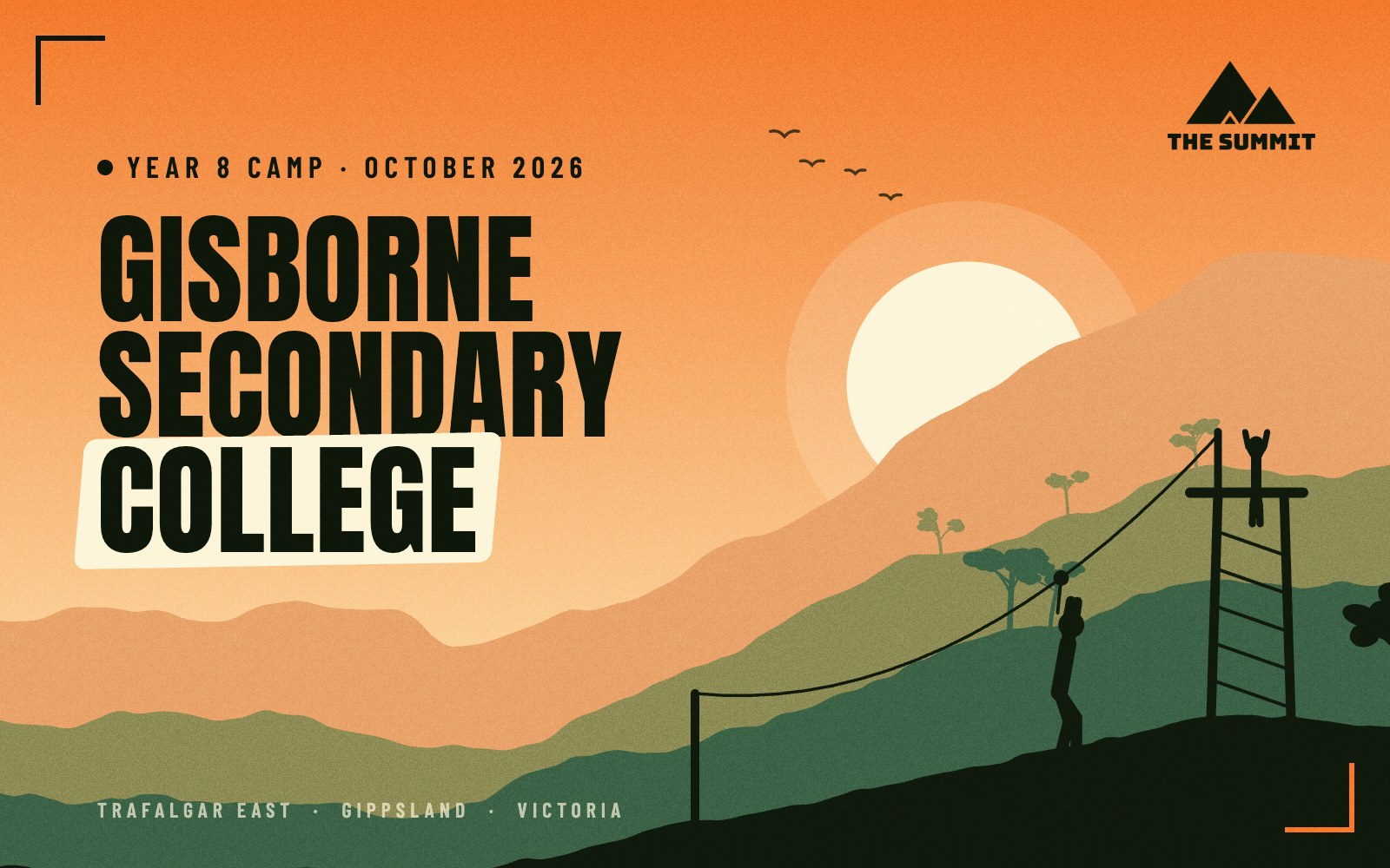 Gisborne Secondary College Year 8 Camp, story from The Summit adventure camp, Gippsland Victoria