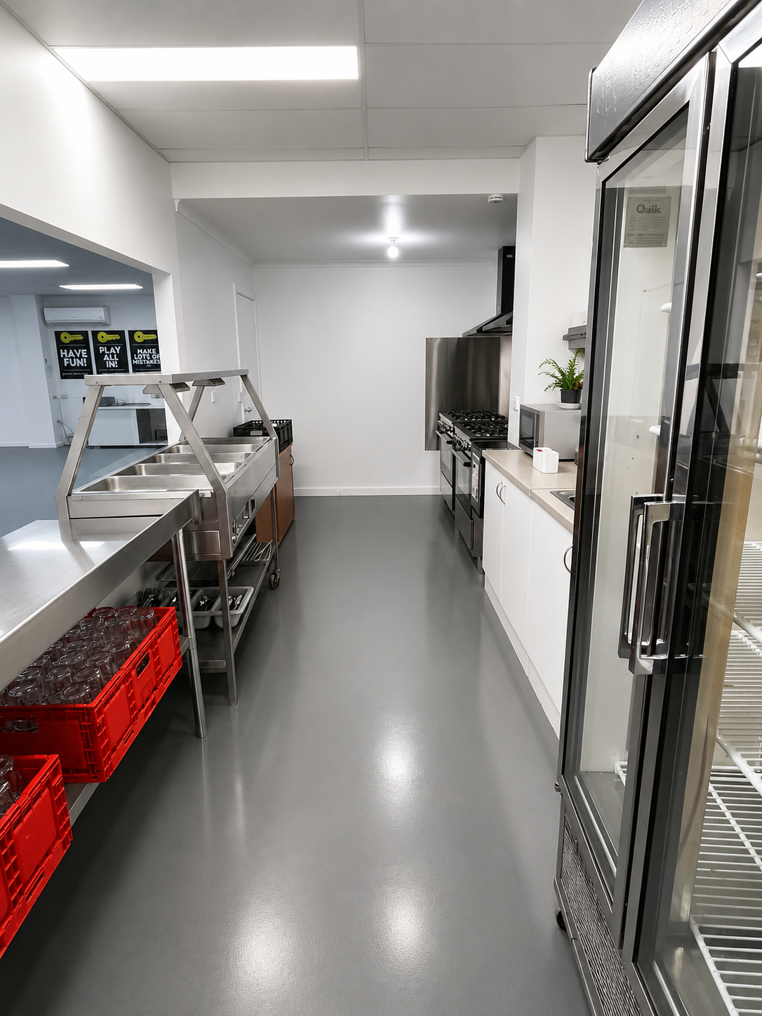 Stadium Kitchen venue space at The Summit adventure camp in Gippsland, Victoria