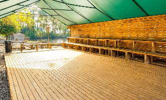 Stage & Presentation Area venue space at The Summit adventure camp in Gippsland, Victoria